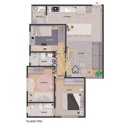 Apartamento à venda com 3 quartos, 69m² - Foto 19