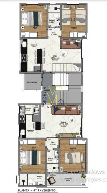 Apartamento à venda com 2 quartos, 5m² - Foto 4