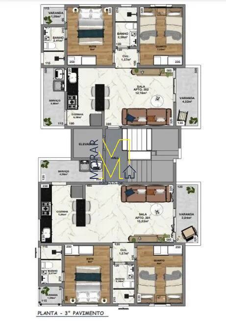 Apartamento à venda com 2 quartos, 5m² - Foto 5